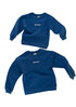 【COME HELL HIGH WATER】acid house KIDS SWEAT  -blue-